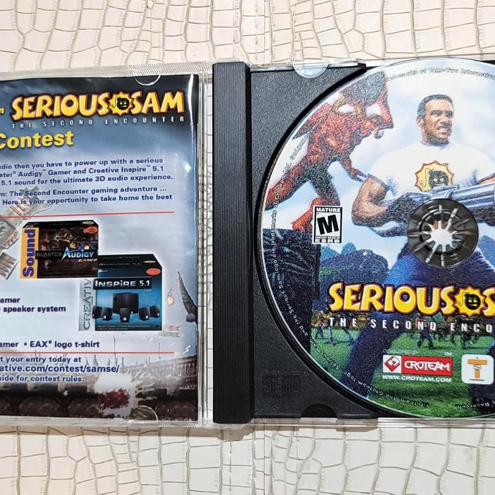 Serious Sam: The Second Encounter (PC, 2002) Complete w/ Manual PC Game